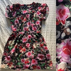 Anthropologie Tulle floral short dress, Small